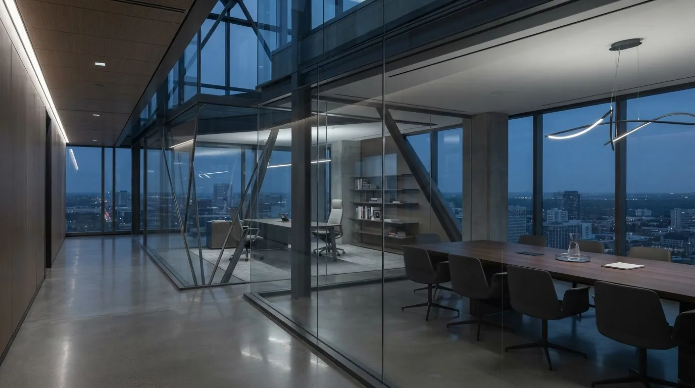 Modern glass healthcare operations environment